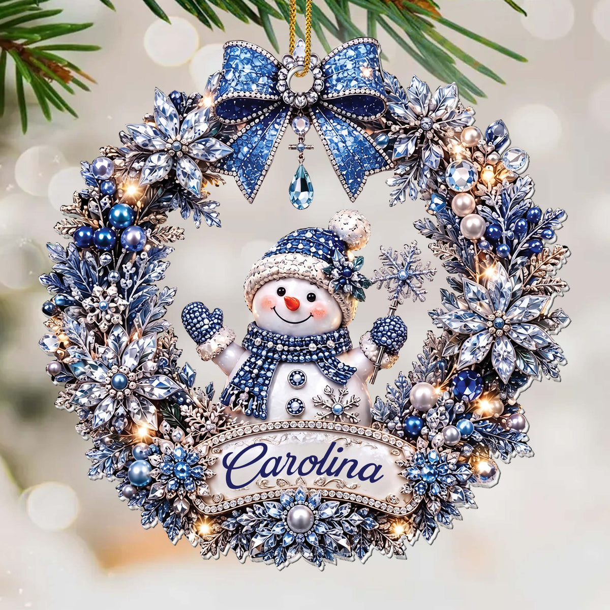 Personalized Gift for Christmas - Personalized Custom Acrylic Ornament, Christmas Gift - XMAS014_ACO