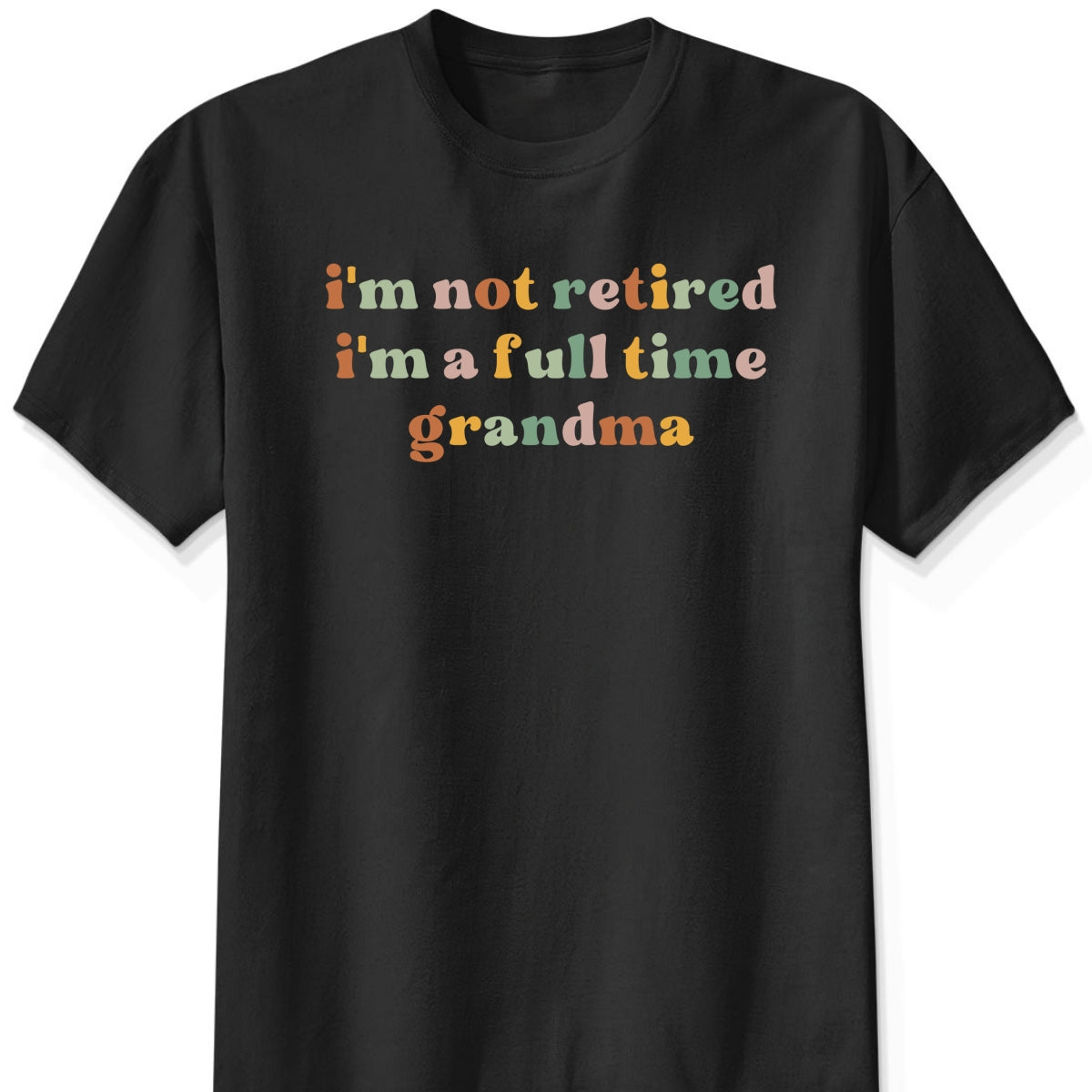 Rainbow Text Dark Shirt