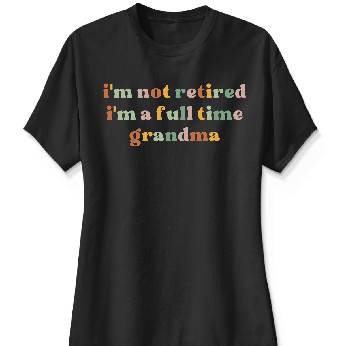 Rainbow Text Dark Shirt