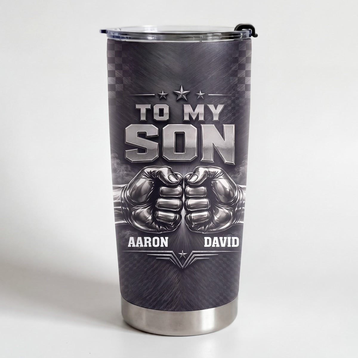 To My Son from Dad Personalized Gift - Personalized Custom Stainless Steel Tumbler 20oz - SON001_TB